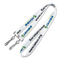 1" Custom Dye Sublimated Event Lanyards with 2 Hooks